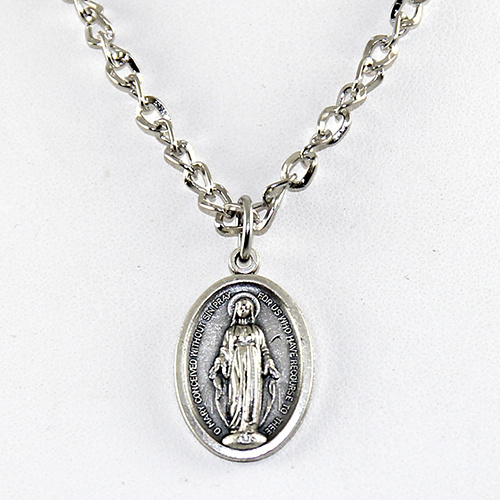 Miraculous Mary Pendant on Chain or Leather