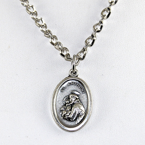 St Anthony Pendant on Chain or Leather