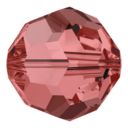 Pack of 7 - 5000 - 8mm -  Padparadscha (542) - Round Crystal Bead