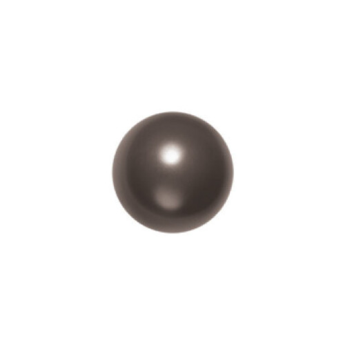 Strand (50) - 5810 - 8mm - Crystal Deep Brown Pearl (001 414) - Round Crystal Pearls