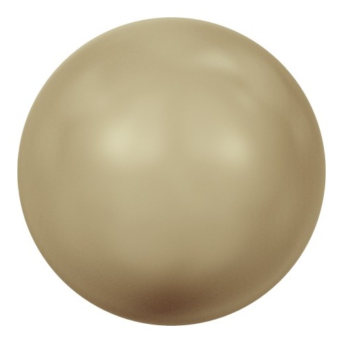 Pack of 10 - 5810 - 12mm - Crystal Vintage Gold Pearl (001 651) - Round Crystal Pearls