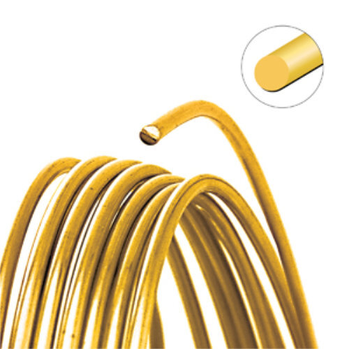 Tarnish Resistant Soft Temper Bare Gold Brass 24 Gauge Round Wire