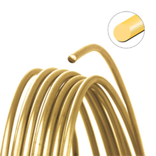 Tarnish Resistant Soft Temper Gold 28 Gauge Round Wire
