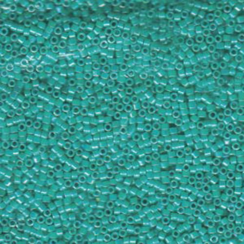 Miyuki 11/0 Delica Bead - DB166 - Opaque Turquoise AB