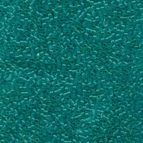 Miyuki 11/0 Delica Bead - DB786 - Matte Transparent Dyed Turquoise