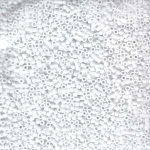 Miyuki 10/0 Delica Bead - DBM0200 - Opaque Chalk White