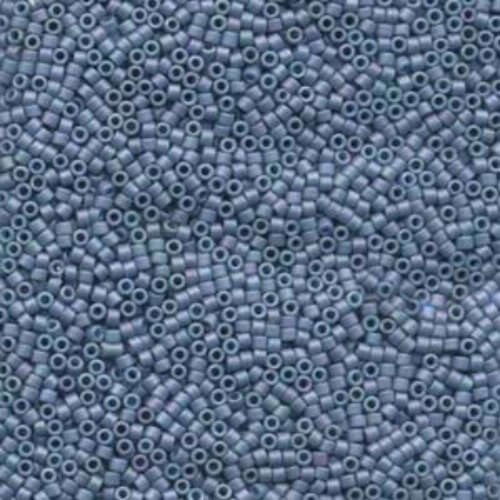 Miyuki 15/0 Delica Bead - DBS0376 - Matte Metallic Light Grey Blue