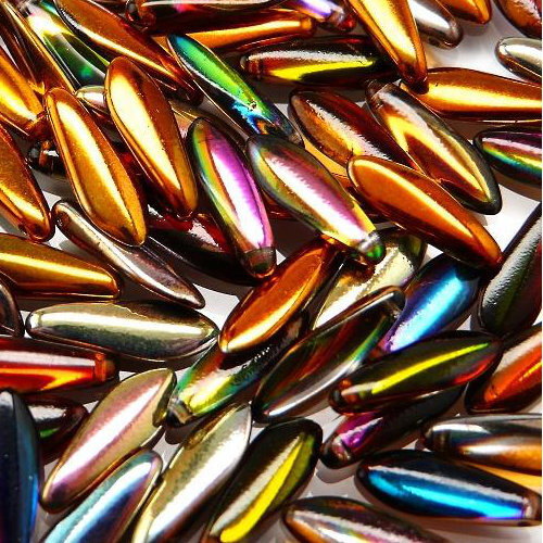 5mm x 16mm Dagger Bead - Crystal Magic Copper - 00030-95300