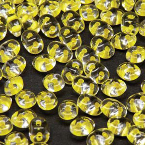 Super Duo 2.5mm x 5mm - DU0500030-44886 - Crystal Yellow Lined