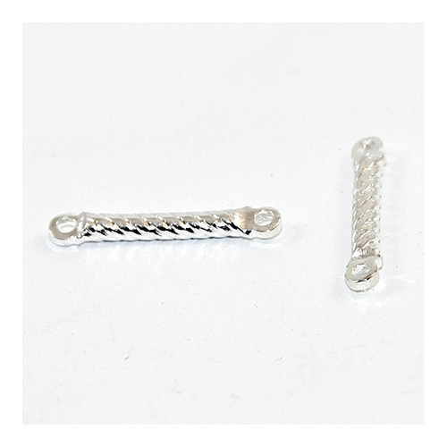 22mm Twisted Connector - Silver