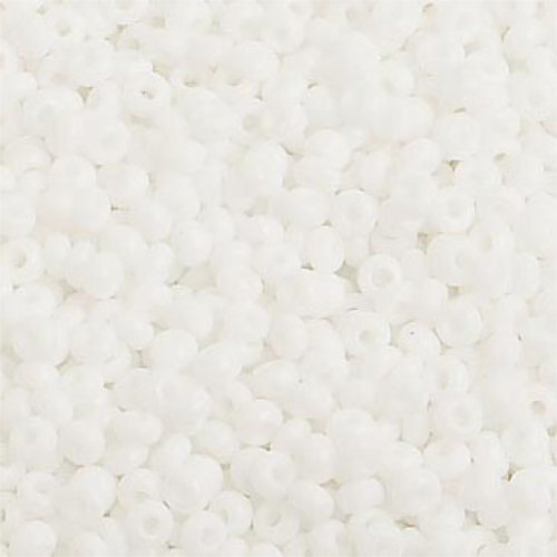 Preciosa 10/0 Rocaille Seed Beads - SB10-03050 - Opaque White