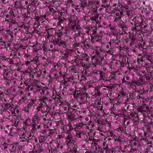 Preciosa 10/0 Rocaille Seed Beads - SB10-08728 - Crystal Lined Neon Purple