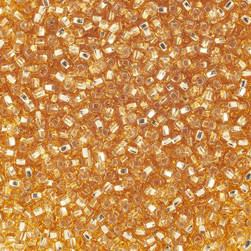 Preciosa 10/0 Rocaille Seed Beads - SB10-17020 - Silver Lined Light Gold
