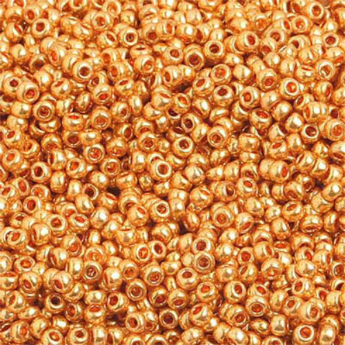 Preciosa 10/0 Rocaille Seed Beads - SB10-18389 - Metallic Gold