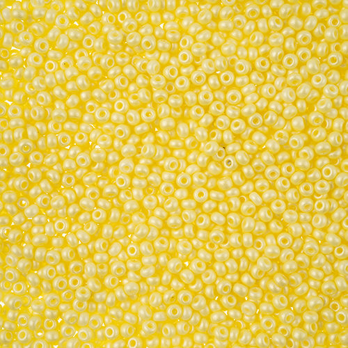 Preciosa 10/0 Rocaille Seed Beads - SB10-22001 - Chalk Light Yellow - PermaLux