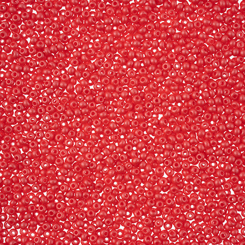 Preciosa 10/0 Rocaille Seed Beads - SB10-22008 - Chalk Red - PermaLux