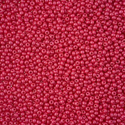 Preciosa 10/0 Rocaille Seed Beads - SB10-22011 - Chalk Fuchsia - PermaLux