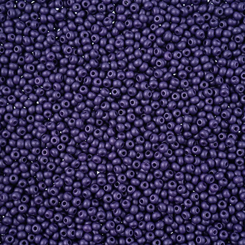 Preciosa 10/0 Rocaille Seed Beads - SB10-22015 - Chalk Dark Violet - PermaLux