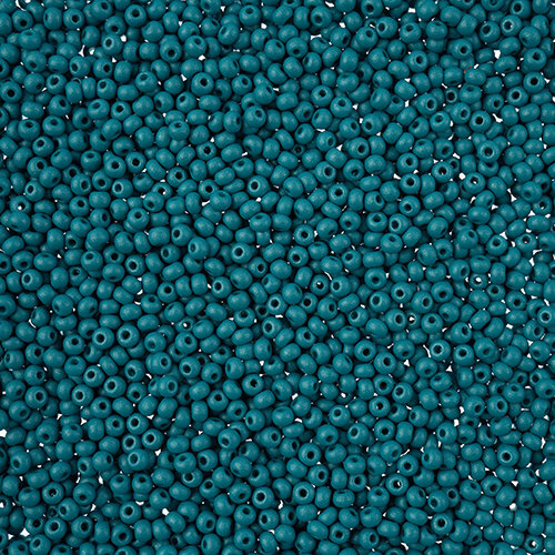Preciosa 10/0 Rocaille Seed Beads - SB10-22018 - Chalk Teal - PermaLux