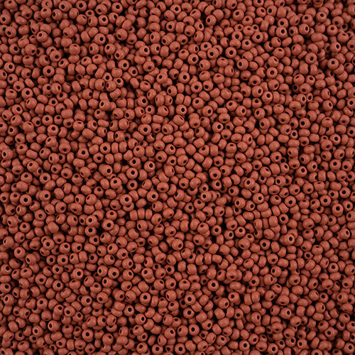 Preciosa 10/0 Rocaille Seed Beads - SB10-22M07 - Matte Chalk Brown - PermaLux
