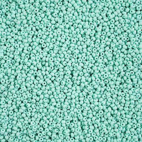 Preciosa 10/0 Rocaille Seed Beads - SB10-22M16 - Matte Chalk Mint - PermaLux