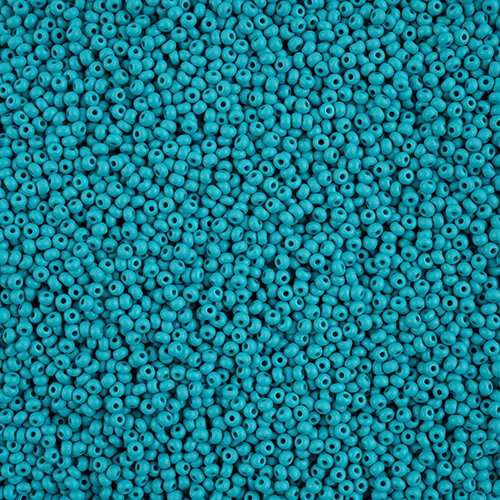 Preciosa 10/0 Rocaille Seed Beads - SB10-22M18 - Matte Chalk Teal - PermaLux