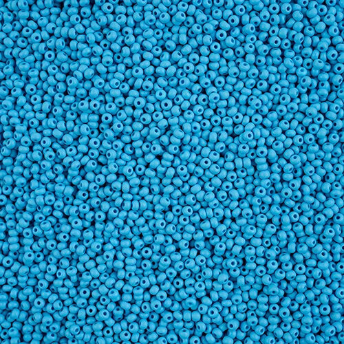 Preciosa 10/0 Rocaille Seed Beads - SB10-22M19 - Matte Chalk Dark Turquoise - PermaLux