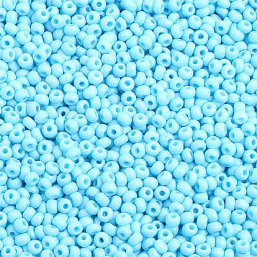 Preciosa 10/0 Rocaille Seed Beads - SB10-26630M - Opaque Aqua Matt