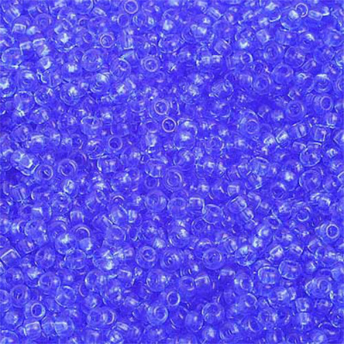Preciosa 10/0 Rocaille Seed Beads - SB10-30030 - Transparent Medium Blue