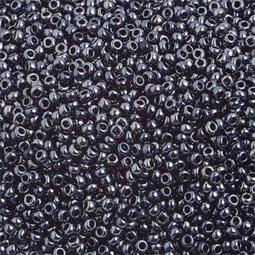 Preciosa 10/0 Rocaille Seed Beads - SB10-49102 - Metallic Gunmetal