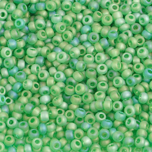 Preciosa 10/0 Rocaille Seed Beads - SB10-51100M - Transparent Light Green AB Matt