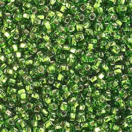 Preciosa 10/0 Rocaille Seed Beads - SB10-57430 - Silver Lined Chartreuse