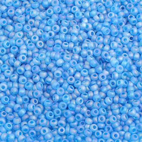 Preciosa 10/0 Rocaille Seed Beads - SB10-61150M - Transparent Turquoise AB Matt