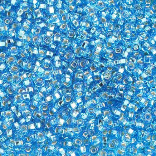 Preciosa 10/0 Rocaille Seed Beads - SB10-67010 - Silver Lined Aqua