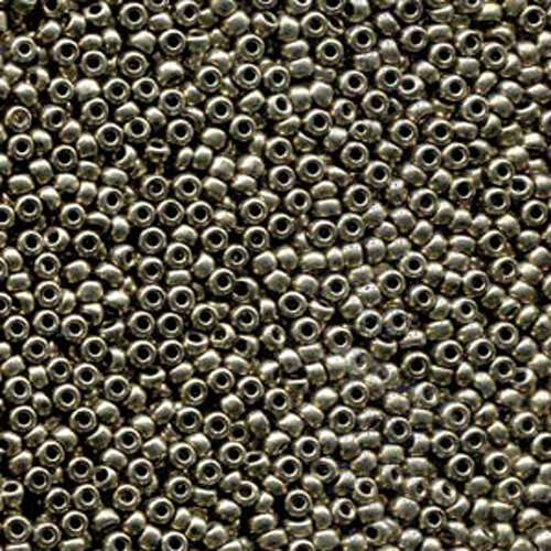 Preciosa 11/0 Rocaille Seed Beads - SB11-18549 - Metallic Chrome