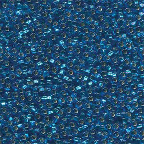 Preciosa 11/0 Rocaille Seed Beads - SB11-67150 - Silver Lined Dark Aqua