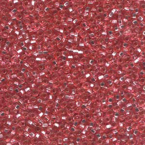 Preciosa 11/0 Rocaille Seed Beads - SB11-78191 - Silver Lined Light Pink Sol Gel
