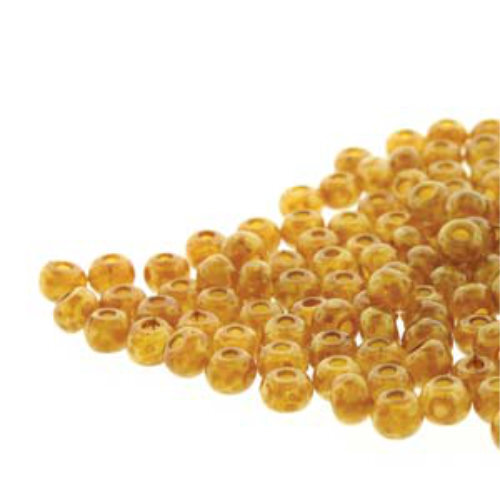 Preciosa 6/0 Rocaille Seed Beads - SB6-02090-86805 - Dark Alabaster Travertine