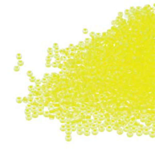 Preciosa 6/0 Rocaille Seed Beads - SB6-08786 - Neon Yellow Lined Crystal