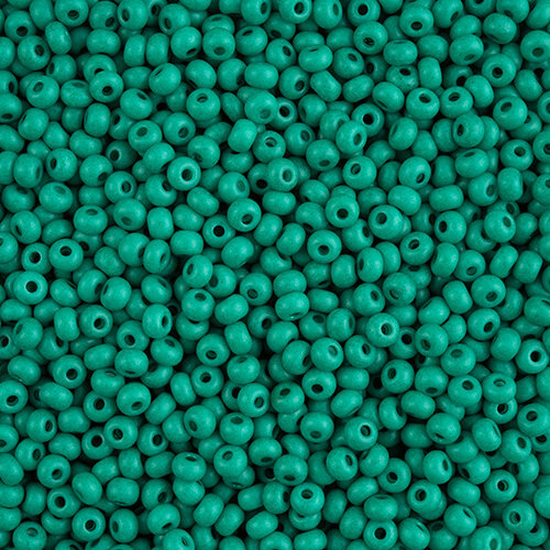 Preciosa 6/0 Rocaille Seed Beads - SB6-16A58M - Matte Dark Green - Terra Intensive