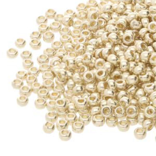 Preciosa 6/0 Rocaille Seed Beads - SB6-18303 - Metallic Silver
