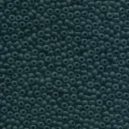 Preciosa 6/0 Rocaille Seed Beads - SB6-23980M - Matt Opaque Jet