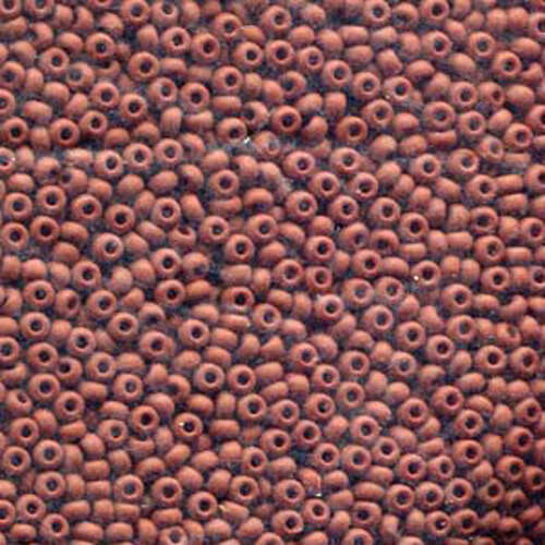 Preciosa 8/0 Rocaille Seed Beads - SB8-13600M - Matte Opaque Brown