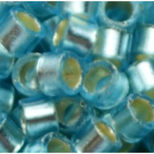 11/0 Aiko Beads - Silver-Lined Frosted Aquamarine - TA-01-0023F