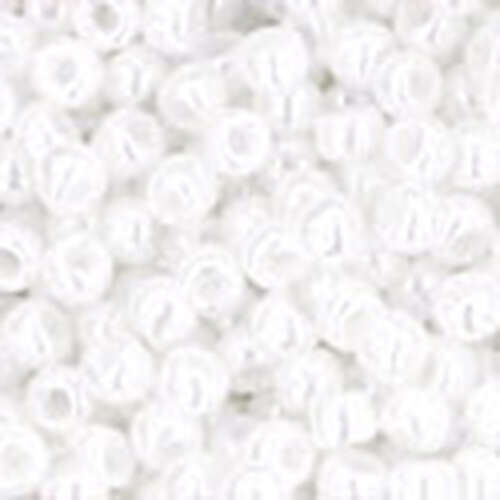 11/0 Round - Opaque-Lustered White - TR-11-121