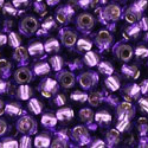 11/0 Round - Silver-Lined Purple - TR-11-2224