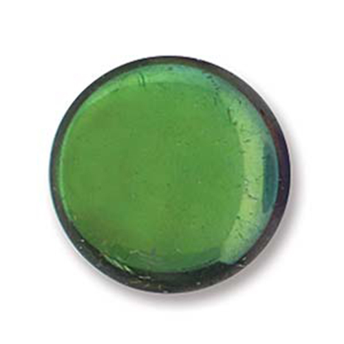 Cabochon Green Backlit Crystal Petroleum 18mm 25mm 00030-26601 Czech Glass