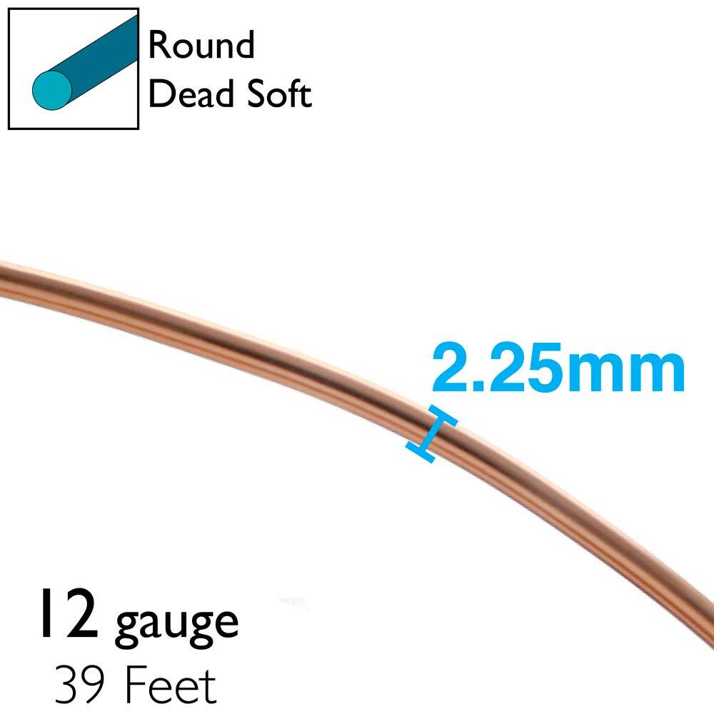 12 Ga Round Solid Copper Wire