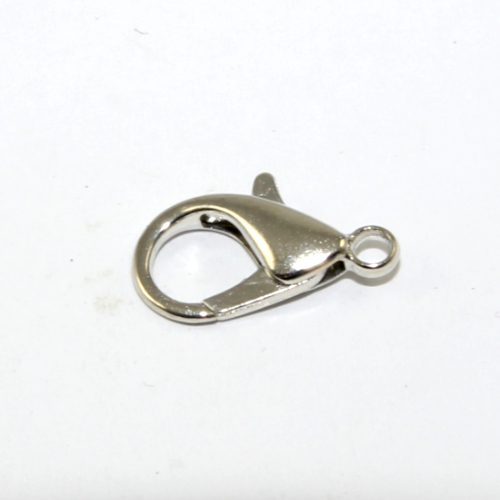 100 LOBSTER CLASPS LOT WHOLESALE 8 X 16mm SILVER PLATED 