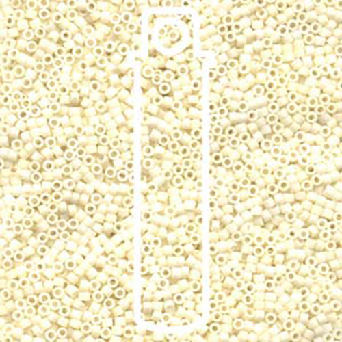 11/0 Miyuki Delica Seed Beads, DB0310 Matte Black, 7.2 Gram Tube
